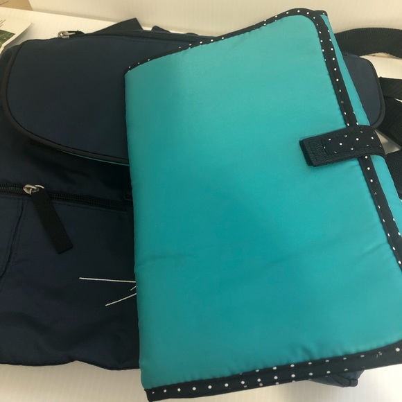 Gemline Uptown Navy Blue Convertible Diaper Bag - Picture 6 of 16
